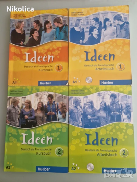 Учебници и тетрадки по Немски език А1 и А2, Hueber, Ideen, снимка 1