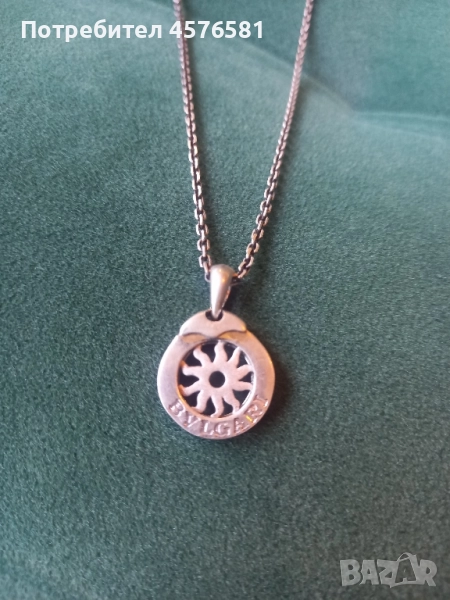 маркова висулка BULGARI с синджир, снимка 1