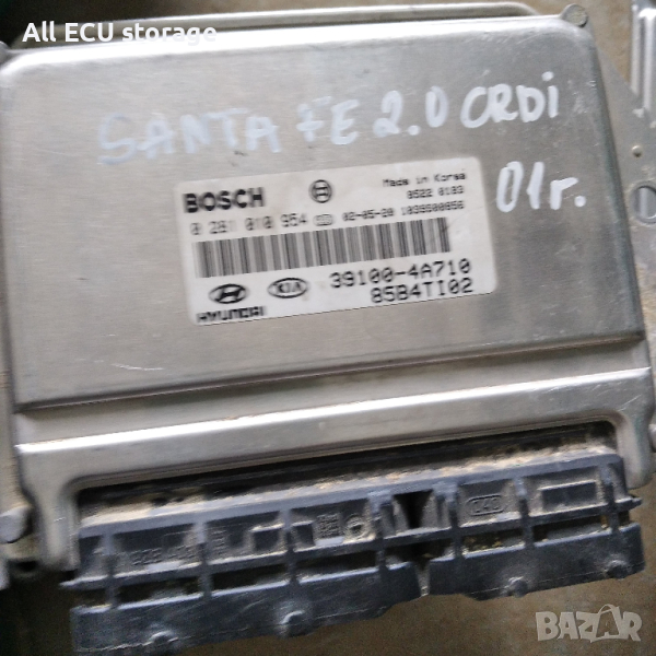 Моторен компютър ECU Kia Santa Fe 2.0crdi , 39100-4A710, снимка 1