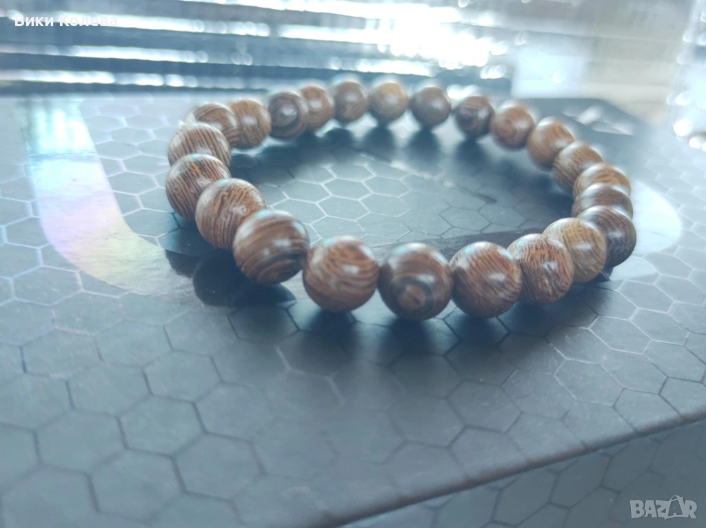 Гривна от eстествено  дърво, снимка 1