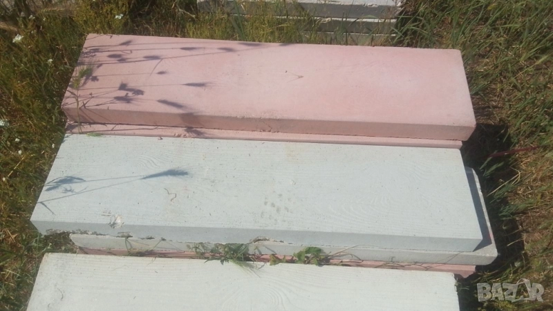 Бетонни ПЪТЕКИ сиви и цветни, ВТОРО качество.. Имаме с различни шарки, орнаменти и различни цветове., снимка 1