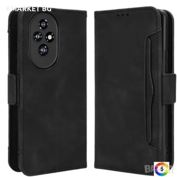 Honor 200 5G Multiple Card Slots /Magnetic Wallet Калъф и Протектор, снимка 1