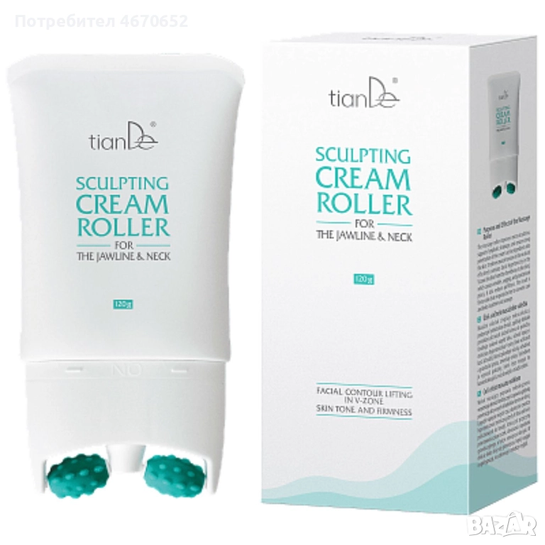 Крем ролер за оформяне на брадичката и шията,120 гр, снимка 1