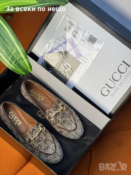 Gucci Дамски Бежови Ежедневни Обувки Гучи Код E223, снимка 1