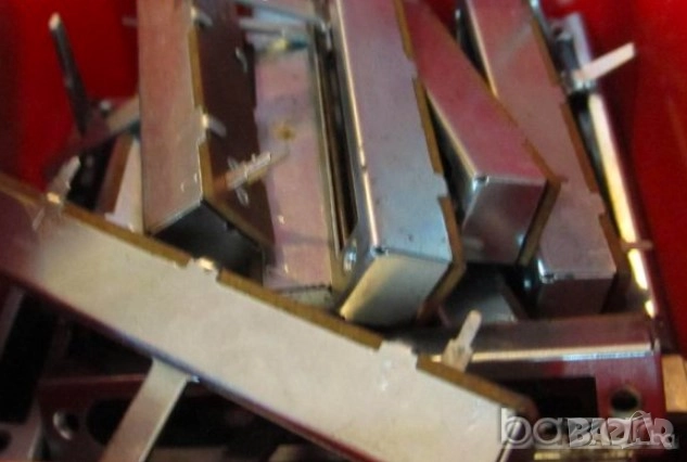 Потенциометър 47к моно линеен UNITRA плъзгач за аудио миксер или дек, снимка 1