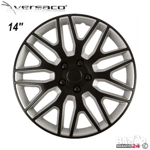 Тасове за джанти 14'' Versaco Dakar Black/Silver, снимка 1 - Аксесоари и консумативи - 47880563