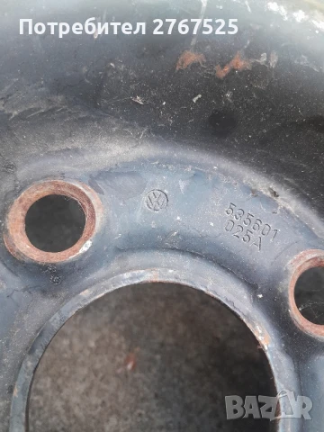 15 цола Оригинална джанта от патерица VW Audi Seat 4х100 ,57mm централен отвор , снимка 3 - Гуми и джанти - 51067351