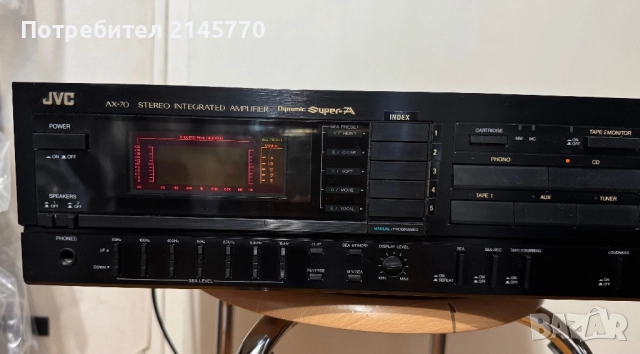 Усилвател JVC AX-70, снимка 2 - Ресийвъри, усилватели, смесителни пултове - 52132348