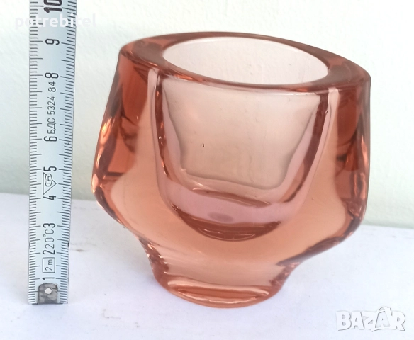 Стъклена декорация Бохемия ЧССР  - за 5 €вро   нова 