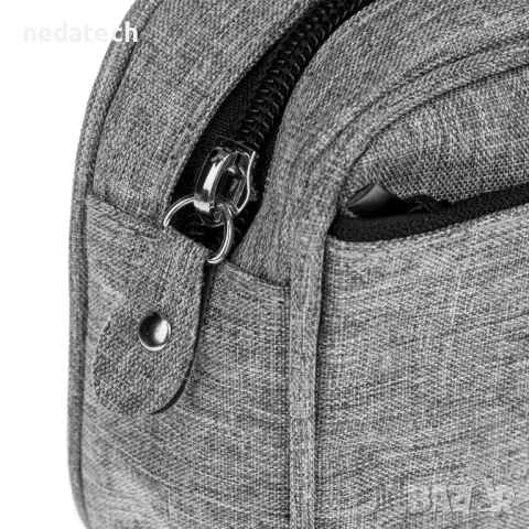 Несесер за училище, Сив, 23x6x10см., снимка 3 - Ученически пособия, канцеларски материали - 51728422