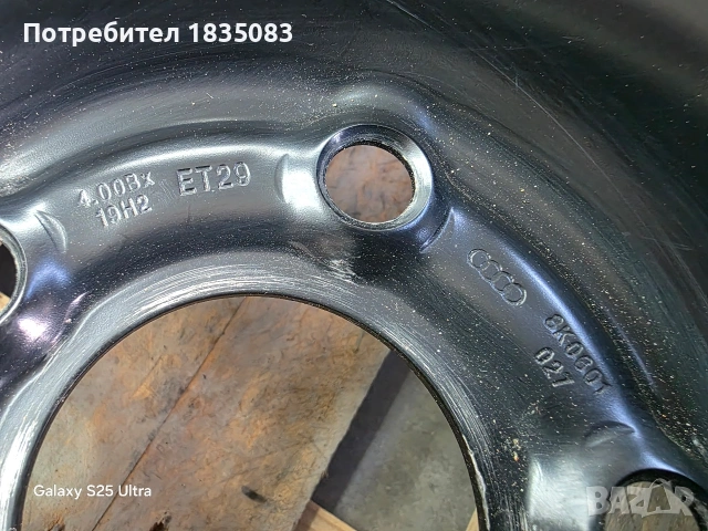 Резервна гума/патерица 19ка 5х112 Audi, снимка 4 - Гуми и джанти - 54258714