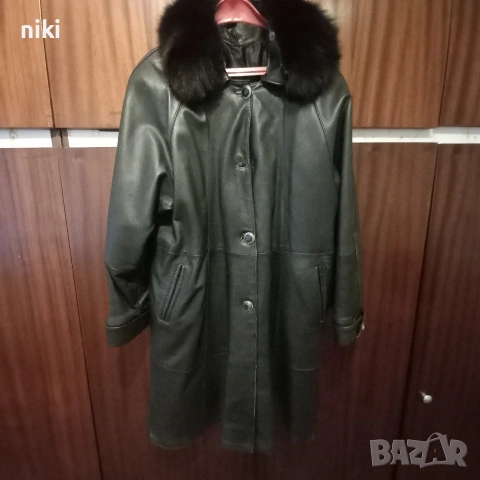КОЖЕНО ПАЛТО . ЕСТЕСТВЕНА КОЖА., снимка 6 - Палта, манта - 54195752