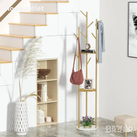 ПРОМОЦИЯ Статична закачалка за дрехи с атрактивен дизайн WISFOR JJ-ZY163, снимка 3 - Закачалки - 50192232