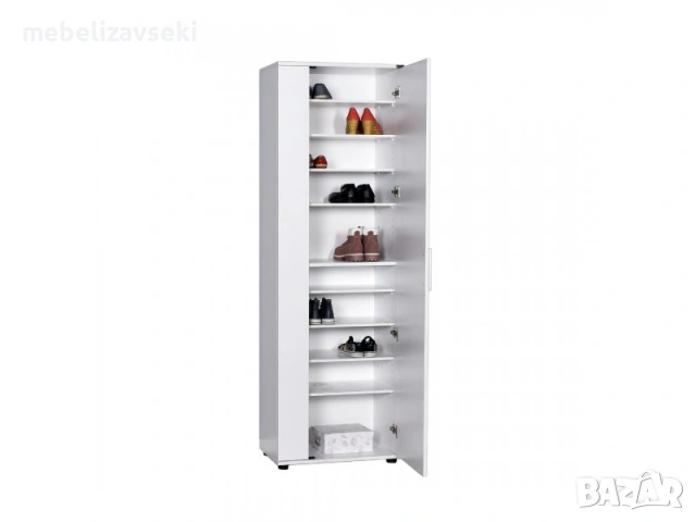 Ново! Шкаф за обувки Адоре SHC-629-BB-2 (бяло), снимка 6 - Портманта - 53807553