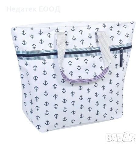 Плажна чанта, Бял, 59x22x37см.