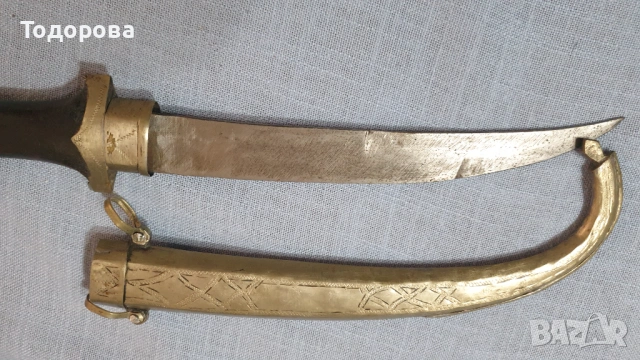 Старинен ритуален нож ,кумая,кама,кинжал, снимка 5 - Антикварни и старинни предмети - 53053274