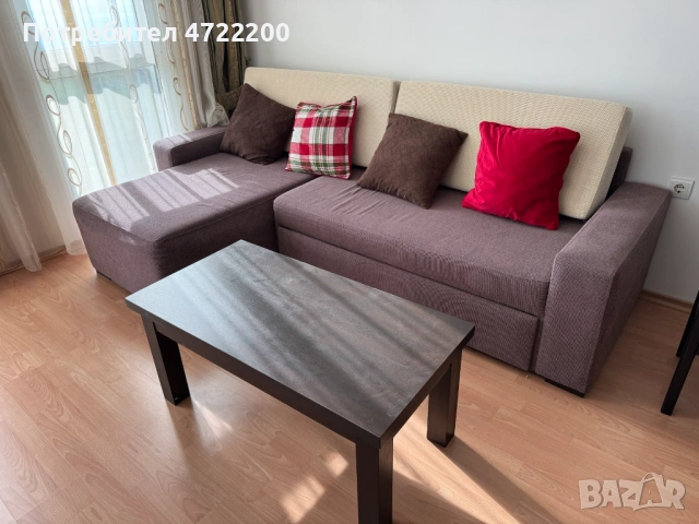 Продавам използван ъглов диван с функция спалня