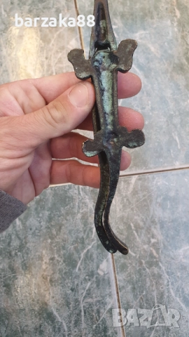 Бронзова Орехотрошачка Трошачка Крокодил, снимка 7 - Колекции - 52372791