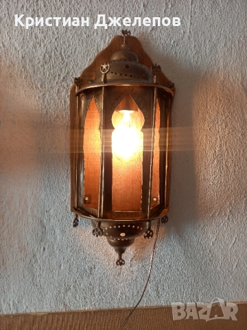 Декоративна лампа ръчна изработка, снимка 2 - Декорация за дома - 52211703