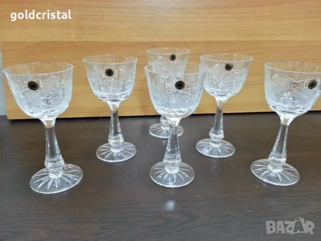 кристални чаши за безалкохолно Зорница лукс , снимка 16 - Антикварни и старинни предмети - 49611959