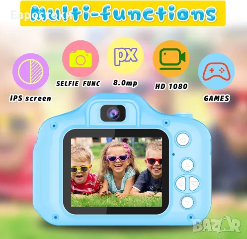 Seckton Upgrade Kids Selfie Camera, HD детска цифрова камера за малки деца, снимка 6 - Образователни игри - 47884715