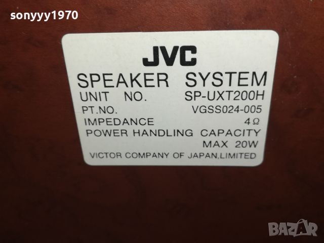 JVC SP-UXT200H X2 ВНОС SWISS 0506240842LNWC, снимка 16 - Тонколони - 46062741