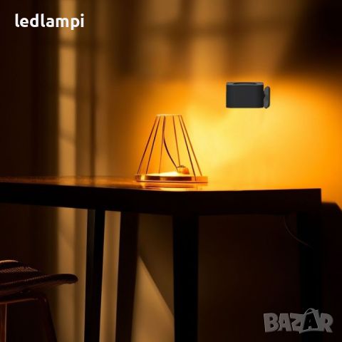 Настолна LED Магнитна Лампа 3W Черна 3в1, снимка 9 - Настолни лампи - 45750251
