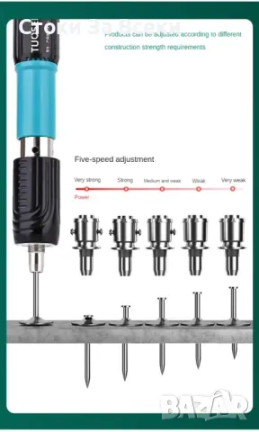 Ръчен пистолет за стоманени пирони; пистолет за нитове; инструмент за бетонна стена, снимка 16 - Други инструменти - 49054946