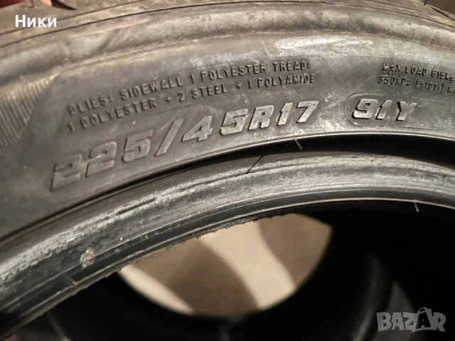 2 бр. 225/45/17 GoodYear Eagle F1, снимка 8 - Гуми и джанти - 54100786