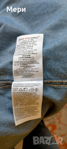 Мъжка дънкова риза Jack & Jones, снимка 8 - Ризи - 53935940