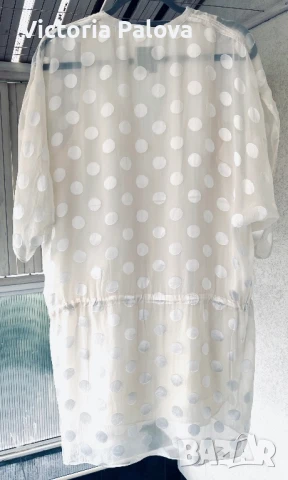 Дизайнерска туника/блуза лукс 100% коприна  MASON  USA, снимка 8 - Туники - 50507330