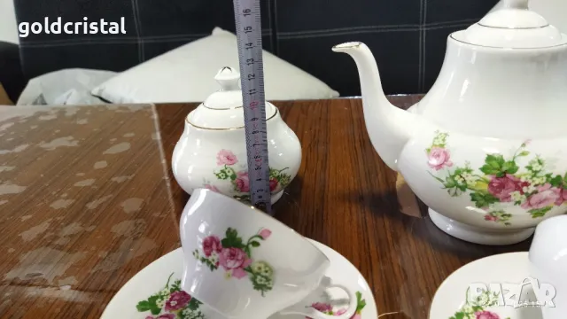 фин костен порцелан Франция чаши за кафе чай , снимка 12 - Антикварни и старинни предмети - 50093345