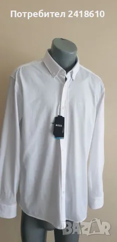 Hugo Boss Regular Fit Stretch Cotton Performance Mens Size 43/ XL / 17 НОВО! ОРИГИНАЛ! Мъжка Риза!, снимка 10 - Ризи - 46993862