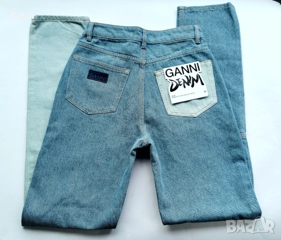 Ganni Swigy дънки с контрастни панели в синьо, снимка 3 - Дънки - 50566854