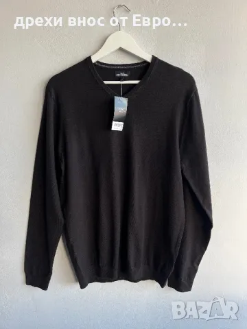 NEXT M мъжка черна блуза с дълъг ръкав 