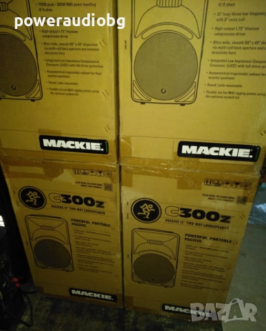 Тонколони Mackie 300z - 4 броя нови тонколони, снимка 6 - Тонколони - 52916057
