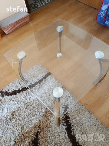 Стъклена холна масичка, снимка 5 - Маси - 53908766
