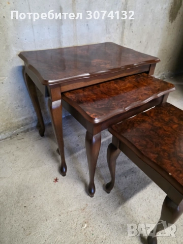 Масички тип 3в1 в стил Чипъндейл , снимка 2 - Маси - 54208075