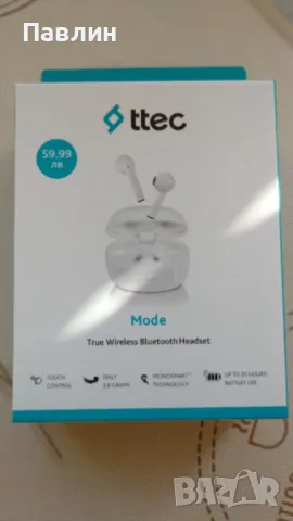 Безжични bluetooth слушалки TTec Mode, снимка 2 - Слушалки и портативни колонки - 47675639