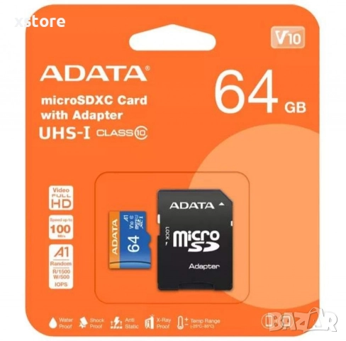 MicroSD карта памет, 80MB/s, 64GB, снимка 3 - Други стоки за дома - 52808458