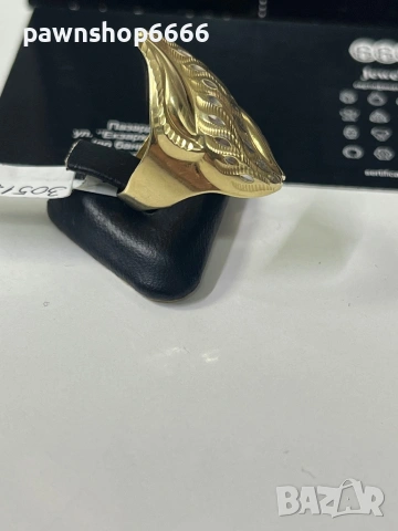 Златен пръстен 14К, снимка 5 - Пръстени - 53271275