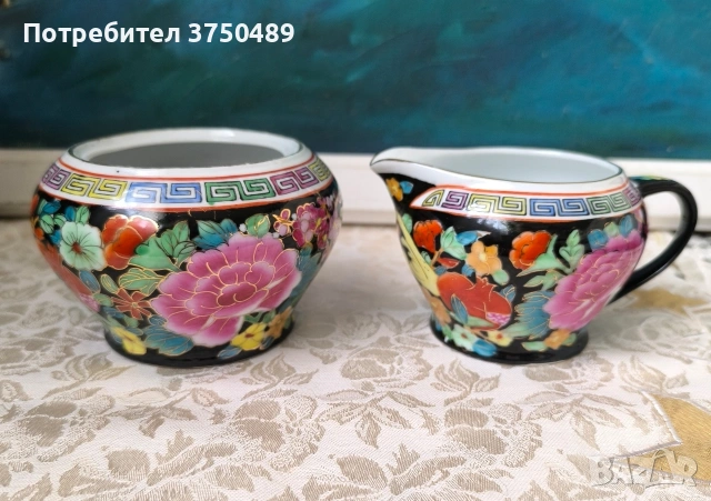 захарница и каничка, снимка 2 - Антикварни и старинни предмети - 53469734