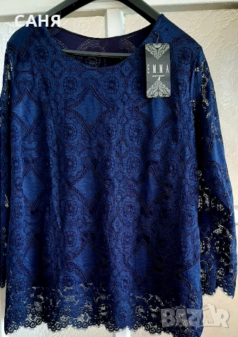 Официална,италианска блуза ЕММА/почти черно/, снимка 5 - Блузи с дълъг ръкав и пуловери - 53589351