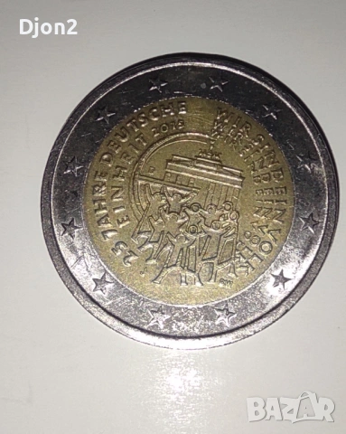 Евро Монета вижда се номинала, снимка 3 - Нумизматика и бонистика - 53131727