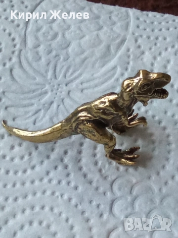 Малка бронзова фигура на тиранозавър 52524, снимка 7 - Антикварни и старинни предмети - 52730240