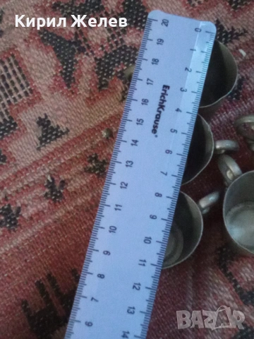 Стари малки метални чашки 53664, снимка 3 - Антикварни и старинни предмети - 53422568