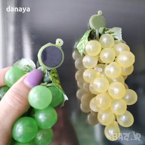 5843 Изкуствено грозде за декорация с магнит, 15 см, снимка 2 - Изкуствени цветя - 50131503