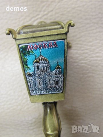 Метална камбанка от мед-сувенир от Москва-Русия, снимка 7 - Колекции - 46012171