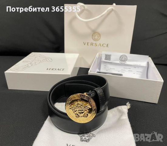 Чисто нов дамски колан Versace medusa със златна тока, снимка 2 - Колани - 45190305