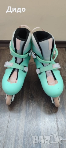 Ролери за деца Oxelo, опал зелен размер 34-36, снимка 6 - Ролери, кънки - 53904544